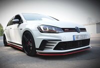 Maxton Design Front extension black gloss - VW Golf MK7...