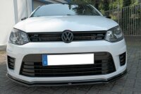 Maxton Design Front extension black gloss - VW Polo MK5 R WRC