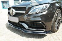 Maxton Design Front extension V.1 black gloss - Mercedes...