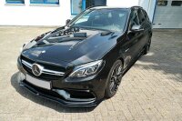 Maxton Design Front extension V.1 black gloss - Mercedes C-Class S205 63 AMG Estate