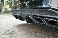 Maxton Design Diffuser rear extension black gloss - Mercedes C-Class S205 63 AMG Estate