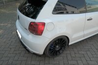 Maxton Design Heckansatz Flaps Diffusor schwarz Hochglanz - VW Polo MK5 R WRC