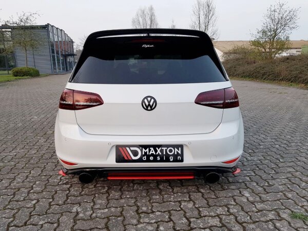 Maxton Design Rear extension Flaps diffuser - VW Golf MK7 GTI Clubsport