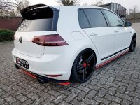 Maxton Design Heckansatz Flaps Diffusor schwarz Hochglanz - VW Golf MK7 GTI Clubsport