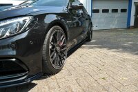 Maxton Design Seitenschweller Ansatz schwarz Hochglanz - Mercedes C-Klasse S205 63 AMG Kombi