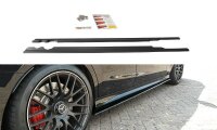 Maxton Design Side skirts extension extension black gloss...