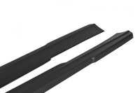 Maxton Design Side skirts extension extension black gloss - Mercedes E W212