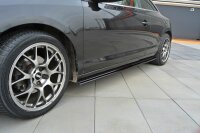 Maxton Design Side skirts extension extension black gloss - Renault Laguna mk 3 Coupe