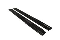 Maxton Design Side skirts extension extension black gloss - Renault Laguna mk 3 Coupe