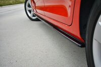 Maxton Design Side skirts extension extension black gloss - Skoda Rapid