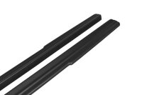 Maxton Design Side skirts extension extension black gloss - Skoda Rapid