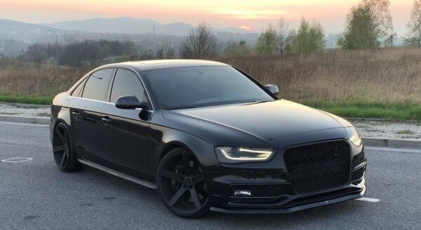 Maxton Design Frontansatz V.1 schwarz Hochglanz - Audi S4 B8 FL