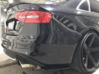 Maxton Design Heckansatz Flaps Diffusor schwarz Hochglanz - Audi S4 B8 FL