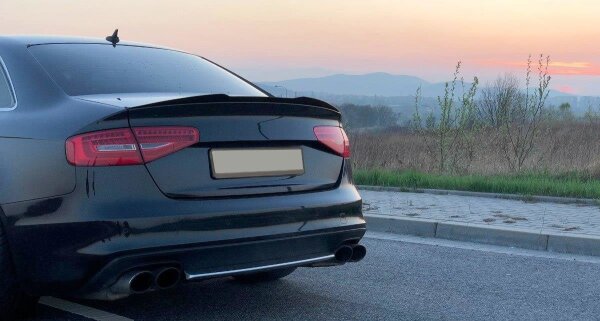 Maxton Design Spoiler Cap black gloss - Audi S4 B8 FL Limosine