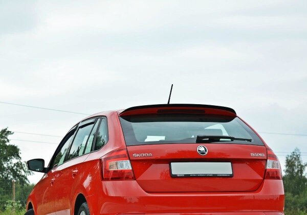 Maxton Design Spoiler Cap black gloss - Skoda Rapid Spaceback