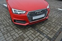 Maxton Design Front extension V.2 black gloss - Audi S4 /...