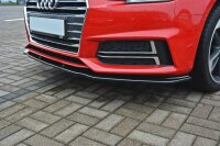 Maxton Design Front extension V.2 black gloss - Audi S4 / A4 S-Line B9