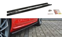 Maxton Design Side skirts extension extension black gloss...