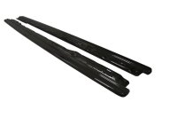 Maxton Design Side skirts extension extension black gloss - Audi S4 / A4 S-Line B9