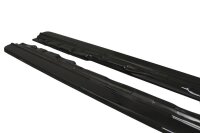 Maxton Design Side skirts extension extension black gloss - Audi S4 / A4 S-Line B9