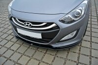 Maxton Design Front extension black gloss - Hyundai i30 MK2