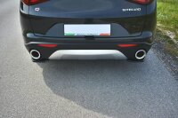 Maxton Design Heckansatz Flaps Diffusor schwarz Hochglanz - Alfa Romeo Stelvio