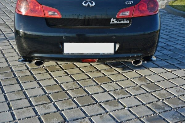 Maxton Design Heckansatz Flaps Diffusor schwarz Hochglanz - Infiniti G37 Limosine