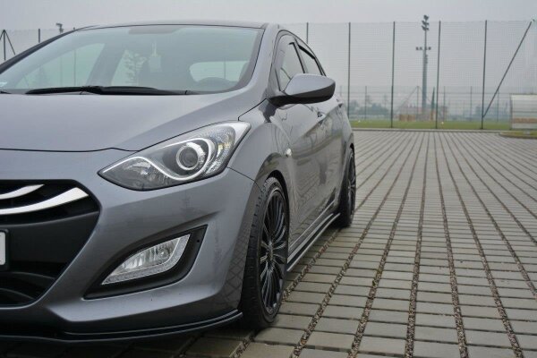 Maxton Design Seitenschweller Ansatz schwarz Hochglanz - Hyundai i30 MK2