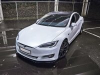 Maxton Design Side skirts extension extension black gloss - Tesla Model S Facelift