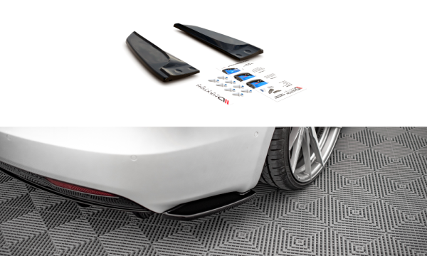 Maxton Design Heckansatz Flaps Diffusor schwarz Hochglanz - Tesla Model S Facelift