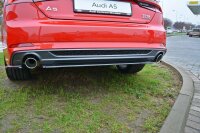 Maxton Design Middle diffuser rear extension black gloss - Audi A5 F5 S-Line