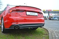 Maxton Design Middle diffuser rear extension black gloss - Audi A5 F5 S-Line DTM Look