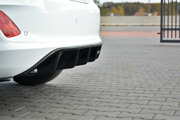 Maxton Design Diffuser rear extension black gloss - Ford Fiesta MK8 ST-Line