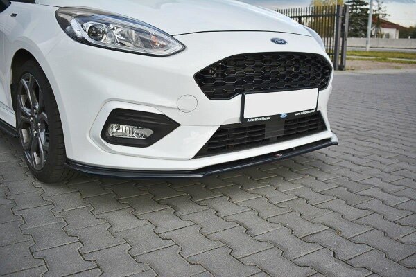 Maxton Design Front extension V.2 black gloss - Ford Fiesta MK8 ST / ST-Line