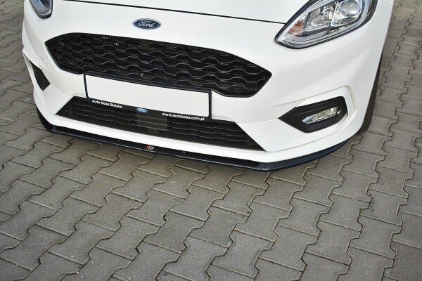 Maxton Design Front extension V.3 black gloss - Ford Fiesta MK8 ST / ST-Line