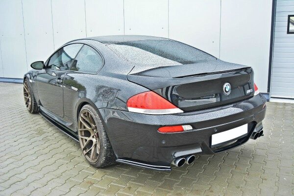 Maxton Design Heckansatz Flaps Diffusor schwarz Hochglanz - BMW M6 E63