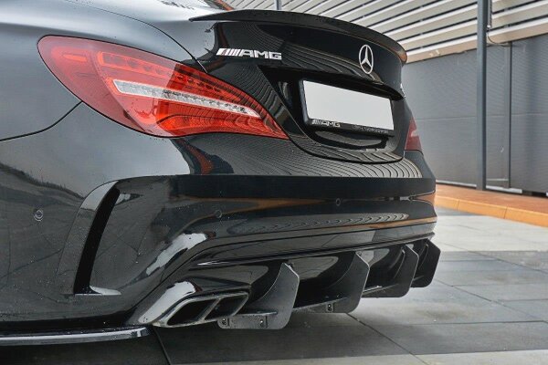 Maxton Design Diffuser rear extension for Rear bumper V.1 - Mercedes CLA A45 AMG C117 Facelift