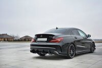 Maxton Design Diffuser rear extension for Rear bumper V.1 - Mercedes CLA A45 AMG C117 Facelift