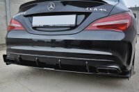 Maxton Design Diffuser rear extension for Rear bumper V.3 - Mercedes CLA A45 AMG C117 Facelift