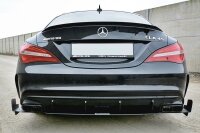 Maxton Design Diffuser rear extension for Rear bumper V.3 - Mercedes CLA A45 AMG C117 Facelift