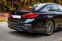 Maxton Design Rear extension Flaps diffuser black gloss - BMW 5 Series G30/ G31 M-Package