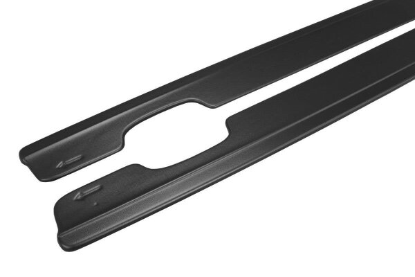 Maxton Design Side skirts extension extension black gloss - BMW M3 E46 Coupe