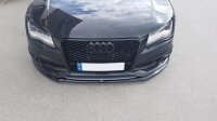 Maxton Design Front extension V.1 black gloss - Audi A7 MK1 S-Line