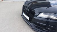 Maxton Design Front extension V.1 black gloss - Audi A7 MK1 S-Line