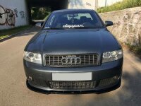 Maxton Design Front extension V.2 black gloss - Audi A4 S-Line B6