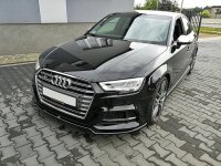 Maxton Design Frontansatz V.2 schwarz Hochglanz - Audi S3 / A3 S-Line 8V FL Limosine