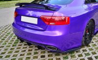 Maxton Design Diffuser rear extension black gloss - Audi RS5 MK1 8T Facelift