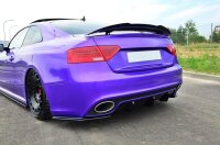 Maxton Design Spoiler Cap black gloss - Audi RS5 MK1 8T...