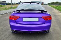 Maxton Design Rear extension Flaps diffuser black gloss - Audi RS5 MK1 8T Facelift