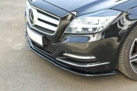 Maxton Design Front extension V.1 black gloss - Mercedes CLS C218